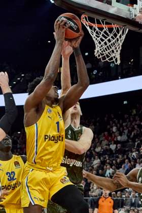 EuroLeague Basketball, FC Bayern München Basketball vs Maccabi Playtika Tel Aviv, München FC Bayern Basketball, Tel Aviv Maccabi Playtika, 2024-12-12 in München (SAP Garden) HOARD JAYLEN (Maccabi Playtika Tel Aviv MTA01F) sportworld München SAP Garden Bayern Deutschland