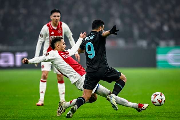 AFC Ajax Amsterdam defender Devyne Rensch, during the match Ajax - Lazio at the Johan Cruijff ArenA for the UEFA Europa League - League phase - Matchday 6 season 2024-2025 in AMSTERDAM, Netherlands on 12 december 2024, (photo by Stefan Koops EYE4images DeFodi Images) Defodi-746_203902