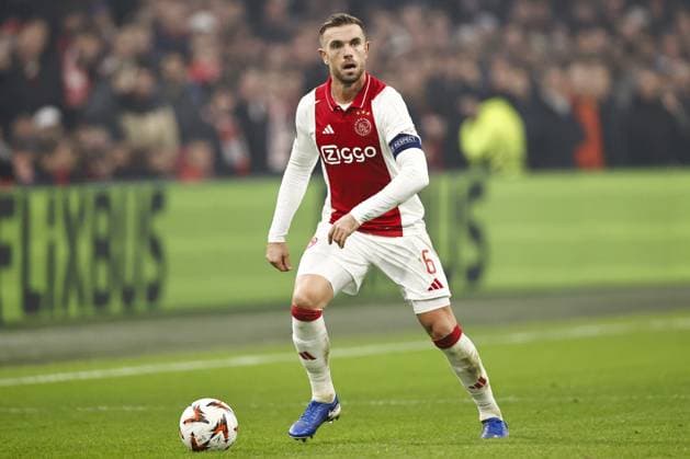 AMSTERDAM - Jordan Henderson of Ajax during the UEFA Europa League match between AFC Ajax Amsterdam and SS Lazio Roma at the Johan Cruijff ArenA on Dec. 12, 2024 in Amsterdam, Netherlands. ANP Hollandse Hoogte MAURICE VAN STEEN UEFA Europa League 2024 25 League Phase MD6 2024 25 xVIxANPxSportx xMauricexvanxSteenxIVx 515566836 originalFilename: 515566836.jpg