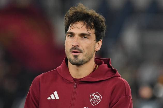 Soccer, Europa League first qualifying round, Roma v Sporting Braga Mats Hummels of AS Roma during the Europa League phase Matchday 6 between Roma v Sporting Braga at Olympic stadium, Italy, Dec 12nd,, 2024. Imago-Image Emmefoto Copyright: xImago-Image Emmefotox