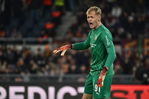 AS Roma v SC Braga - UEFA Europa League 2024 25 League Phase MD6 Lukas Hornicek of Sporting Clube de Braga participates in the UEFA Europa League 2024 25 League Phase MD6 match between A.S. Roma and S.C. Braga at Olympic Stadium in Rome, Italy, on December 12, 2024. Rome Italy Italy  Copyright: xDomenicoxCippitellix originalFilename:cippitelli-asromavs241212_npDC1.jpg