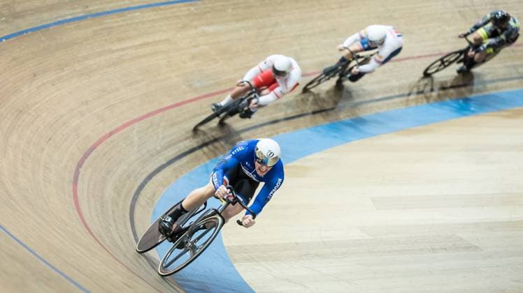 Radsport, Bahnrad, Track Cycling Challenge in Grenchen Track Cacling Challenge ; Grenchen, 13.12.2024 Derache Tom (RLM - Roubaix Lille Métropole, 136) Track Cacling Challenge in Grenchen, 13.12.2024 Copyright: xBEAUTIFULxSPORTS OlafxRellischx