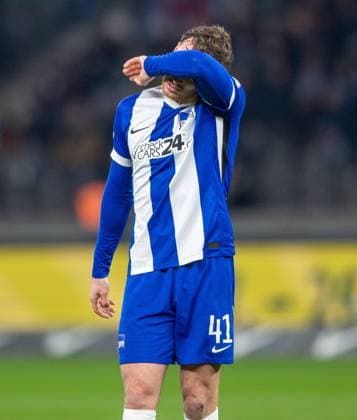 Fussball, Herren, Saison 2024 2025, 2. Bundesliga (16. Spieltag), Hertha BSC - SC Preußen Münster, Pascal Klemens (Hertha BSC), 13.12. 2024,