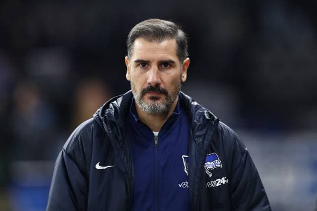 13.12.2024, xtgx, Fussball 2. Bundesliga, Hertha BSC Berlin - SC Preussen Muenster emspor, v.l. Cristian Fiel (Hertha, Trainer) Portrait, Portraet, Einzelbild (DFL DFB REGULATIONS PROHIBIT ANY USE OF PHOTOGRAPHS as IMAGE SEQUENCES and or QUASI-VIDEO) Berlin