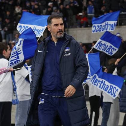 13.12.2024, xtgx, Fussball 2. Bundesliga, Hertha BSC Berlin - SC Preussen Muenster emspor, v.l. Cristian Fiel (Hertha, Trainer) (DFL DFB REGULATIONS PROHIBIT ANY USE OF PHOTOGRAPHS as IMAGE SEQUENCES and or QUASI-VIDEO) Berlin