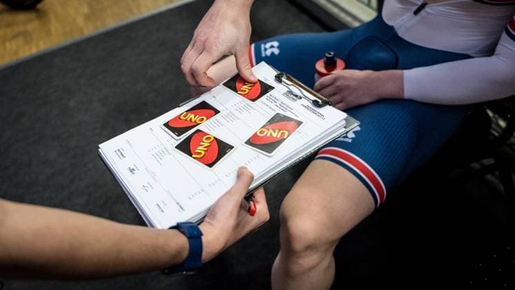 Track Cacling Challenge ; Grenchen, 13.12.2024 Keirin start procedure Track Cacling Challenge in Grenchen, 13.12.2024 Copyright: xBEAUTIFULxSPORTS OlafxRellischx
