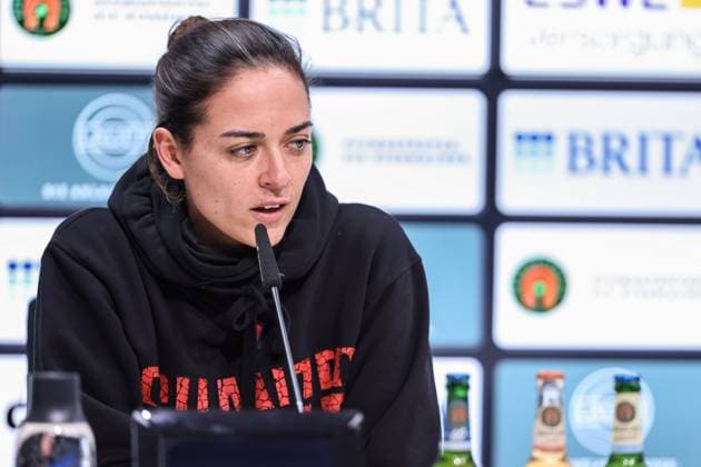 3. Liga; SV Wehen Wiesbaden - FC Ingolstadt 04; Pressekonferenz Interview Cheftrainerin Sabrina Wittmann (FCI) 3. Liga - FC Ingolstadt 04 Saison 2024 2025 SV Wehen Wiesbaden