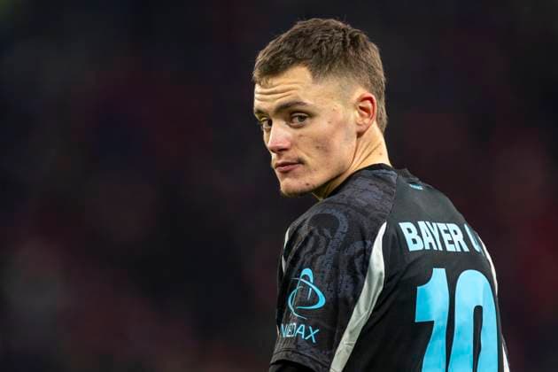 14.12.2024, Fussball 1. Bundesliga 2024 2025, 14. Spieltag, FC Augsburg - Bayer Leverkusen, in der WWK-Arena Augsburg, Florian Wirtz (Leverkusen) nachdenklich