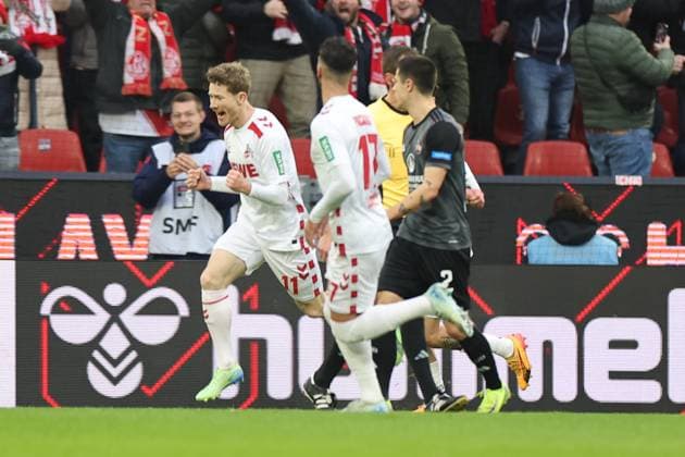 GER, 2.FBL, 1. FC Koeln vs. 1. FC Nuernberg 15.12.2024, Rheinenergie Stadion, Koeln, GER, 2.FBL, 1. FC Koeln vs. 1. FC Nuernberg, im Bild: 2:0 fuer Koeln durch 11 Meter Florian Kainz (FC Koeln 11), Torjubel Jubel Jubellauf,