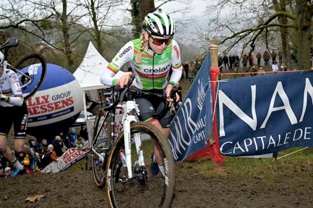 UCI Cyclocross World Cup series 2024-2025 in Namur NAMUR, BELGIUM - DECEMBER 15 : Van Der Heijden Inge (NED) of Crelan - Corendon during the 4th leg of the UCI Cyclocross World Cup series 2024-2025 in Namur, Belgium, 15 12 2024 Namur Belgium  Copyright: xSesx