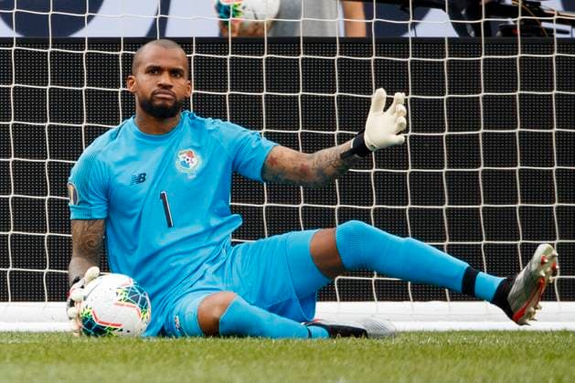 Soccer 2019: Jamaica vs Panama JUN 30 June 30, 2019: Panama goalkeeper Luis Mejia (1) looks on after making the save during the CONCACAF Gold Cup 2019 quarterfinal match between Jamaica and Panama at Lincoln Financial Field in Philadelphia, Pennsylvania. Christopher Szagola CSM Philadelphia Pennsylvania U.S. EDITORIAL USE ONLY Copyright: xx ZUMA-20190630_zaf_cs7_003.jpg ChrisxSzagolax csmphototwo549780