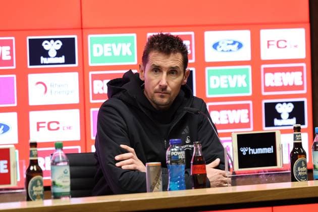 GER, 2.FBL, 1. FC Koeln vs. 1. FC Nuernberg 15.12.2024, Rheinenergie Stadion, Koeln, GER, 2.FBL, 1. FC Koeln vs. 1. FC Nuernberg, im Bild: Pressekonferenz (PK) nach dem Spiel, Miroslav Klose Trainer Headcoach (Nuernberg),