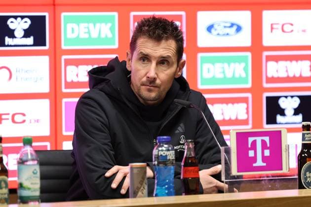GER, 2.FBL, 1. FC Koeln vs. 1. FC Nuernberg 15.12.2024, Rheinenergie Stadion, Koeln, GER, 2.FBL, 1. FC Koeln vs. 1. FC Nuernberg, im Bild: Pressekonferenz (PK) nach dem Spiel, Miroslav Klose Trainer Headcoach (Nuernberg),