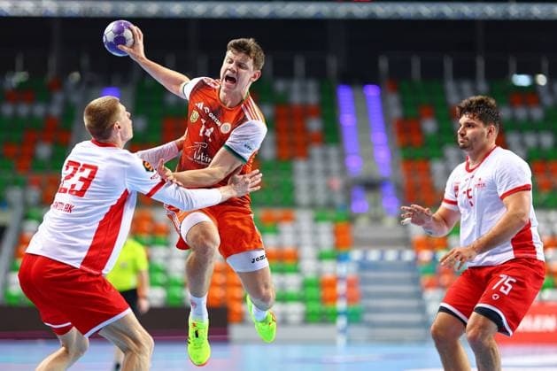 2024.12.15 Lubin pilka reczna Orlen Superliga sezon 2024 2025 MKS Zaglebie Lubin - Azoty Pulawy N z Jan Czuwara Foto Pawel Andrachiewicz PressFocus 2024.12.15 Lubin HANDBALL - Polish Orlen Superliga season 2024 2025 MKS Zaglebie Lubin - Azoty Pulawy Jan Czuwara Credit: Pawel Andrachiewicz PressFocus NEWSPIX.PL --- newspix.pl 