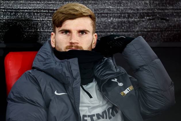 Sport Themen der Woche KW50 Sport Bilder des Tages Timo Werner of Tottenham Hotspur seen on the bench. Southampton v Tottenham Hotspur, Premier League, Football, St Mary s Stadium, Southampton, UK - 15 Dec 2024 EDITORIAL USE ONLY No use with unauthorised audio, video, data, fixture lists, club league logos or live services. Online in-match use limited to 120 images, no video emulation. No use in betting, games or single club league player publications.  Copyright: xJamesxMarsh Shutterstockx 15001774ae