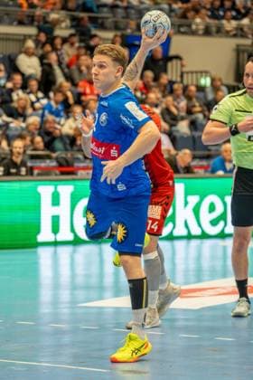 15.12.2024, xkkux, Handball, 2. HBL, Bergischer HC - VfL Lübeck-Schwartau, Mitsubishi Electric HALLE Düsseldorf, Saison 2024 2025: Noah Beyer (BHC 2) NRW Deutschland