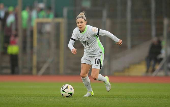 Foto : Svenja HUTH (Wolfsburg) Fussball 1. Bundesliga der Frauen am Sa. 14.12.2024 Werder Bremen - VfL Wolfsburg 1 - 3