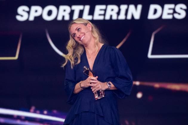 Angelique Kerber (Tennisspielerin) bei der Laudatio, GER, Sportler des Jahres 2024, Gala im Kurhaus Baden Baden, 15.12.2024 GER, Sportler des Jahres 2024, Gala im Kurhaus Baden Baden, 15.12.2024 Baden Baden Copyright: xEibner-Pressefoto Memmlerx EP_MMR
