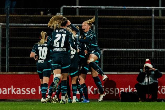 Google Pixel Frauen-Bundesliga: 1. FC Köln - RB Leipzig; 16.12.2024 Jubel zum 0:3 durch Giovanna Hoffmann (RB Leipzig, 7) Google Pixel Frauen-Bundesliga: 1. FC Köln - RB Leipzig, Köln, Franz-Kremer-Stadion am 16.12.2024 DFB REGULATIONS PROHIBIT ANY USE OF PHOTOGRAPHS AS IMAGE SEQUENCES AND OR QUASI-VIDEO. Copyright: xBEAUTIFULxSPORTS Wunderlx