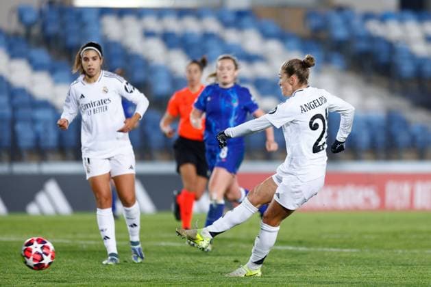 December 17, 2024, Valdebebas, Madrid, SPAIN: Ingrid Filippa Angeldahl of Real Madrid in action during the UEFA Womenâ€⠢s Champions League, Group B, football match played between Real Madrid and Chelsea at Alfredo Di Stefano stadium on December 17, 2024, in Valdebebas, Madrid, Spain. Valdebebas SPAIN - ZUMAa181 20241217_zaa_a181_161 Copyright: xDennisxAgyemanx
