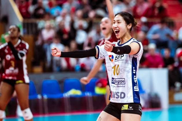 DVV-Pokal Halbfinale; SC Potsdam - Dresdner SC; 18.12.2024 DVV-Pokal Halbfinale; SC Potsdam - Dresdner SC; 18.12.2024 Copyright: xBEAUTIFULxSPORTS NicolxMarschallx