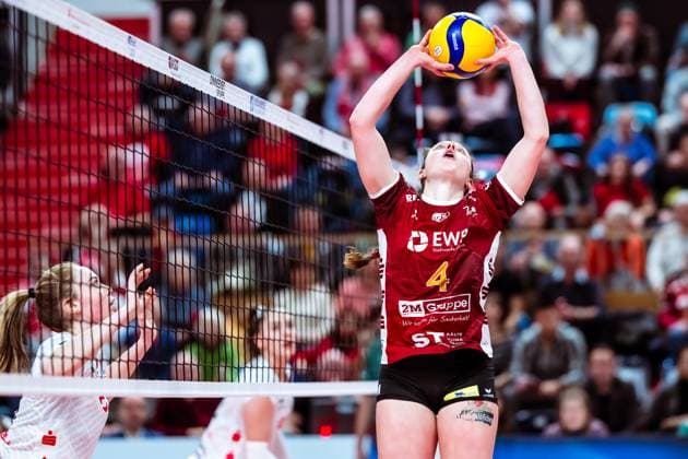 DVV-Pokal Halbfinale; SC Potsdam - Dresdner SC; 18.12.2024 DVV-Pokal Halbfinale; SC Potsdam - Dresdner SC; 18.12.2024 Copyright: xBEAUTIFULxSPORTS NicolxMarschallx