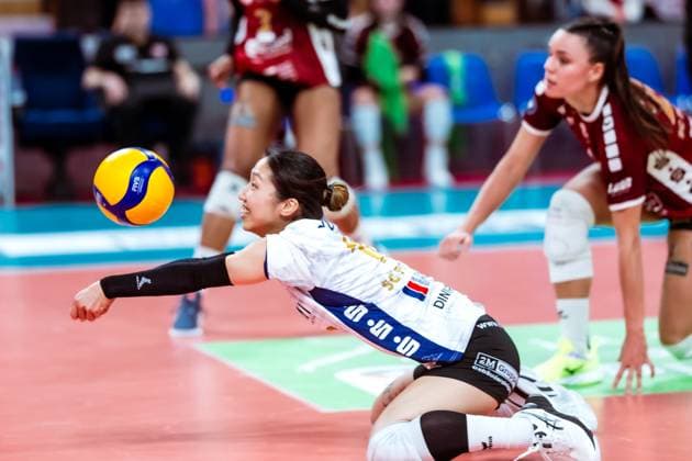 DVV-Pokal Halbfinale; SC Potsdam - Dresdner SC; 18.12.2024 DVV-Pokal Halbfinale; SC Potsdam - Dresdner SC; 18.12.2024 Copyright: xBEAUTIFULxSPORTS NicolxMarschallx