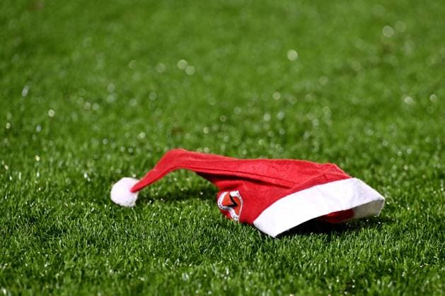 Sport Themen der Woche KW51 Sport Bilder des Tages AMSTERDAM - AFC Christmas hat during the KNVB Beker match between AFC (am) and FC Utrecht at Sportpark Goed Genoeg on December 18, 2024 in Amsterdam, Netherlands. ANP Dutch Cup second round 2024 25 xVIxANPxSportx xxANPxIVx 515969132 originalFilename: 515969132.jpg