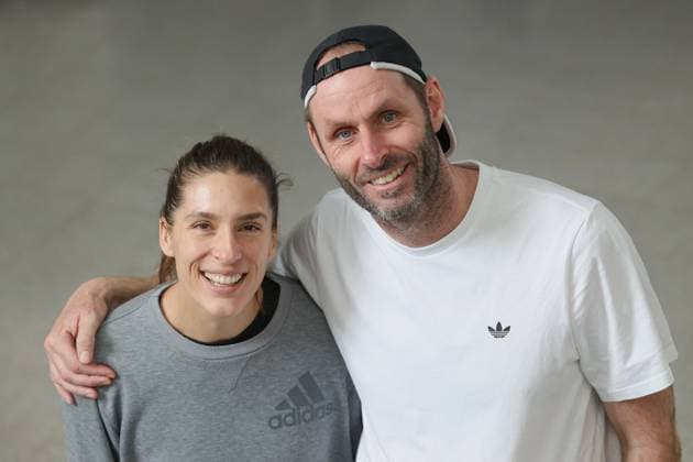 Sport Themen der Woche KW51 Chef-Bundestrainer Damen Torben Beltz und Andrea Petkovic, DTB Lehrgang im Bundesstuetzpunkt Oberhaching *** Head national womens coach Torben Beltz and Andrea Petkovic, DTB training course at the national base in Oberhaching Copyright: xJuergenxHasenkopfx