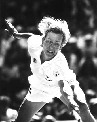 Martina Navratilova Stretching for the ball tennis Martina Navratilova DMGTCHPDPICT000377122965