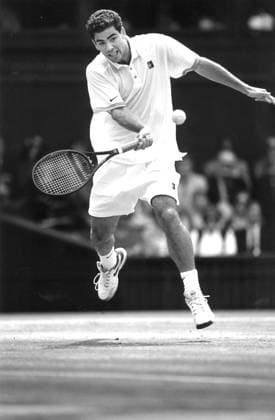 Pete Sampras in action at Wimbledon 1994 Tennis Pete Sampras DMGTCHPDPICT000337036408