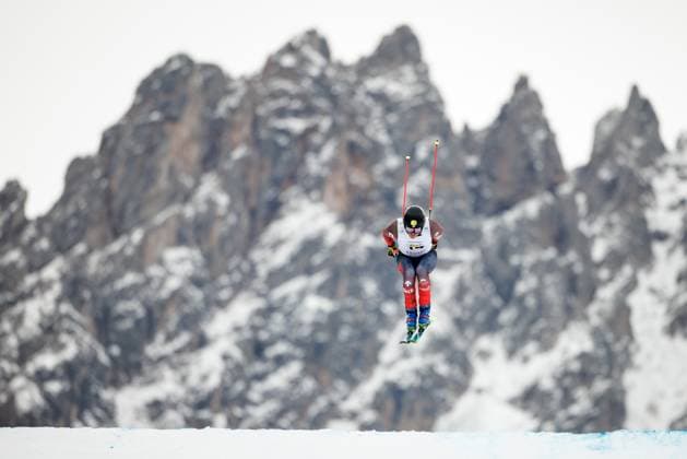 Sport Themen der Woche KW51 Sport Bilder des Tages FREE STYLE - FIS SX WC Innichen INNICHEN,ITALY,19.DEC.24 - FREESTYLE SKIING - FIS World Cup, Ski Cross, ladies, men, qualification. Image shows Jared Schmidt (CAN).  GEPAxpictures xMaticxKlansek