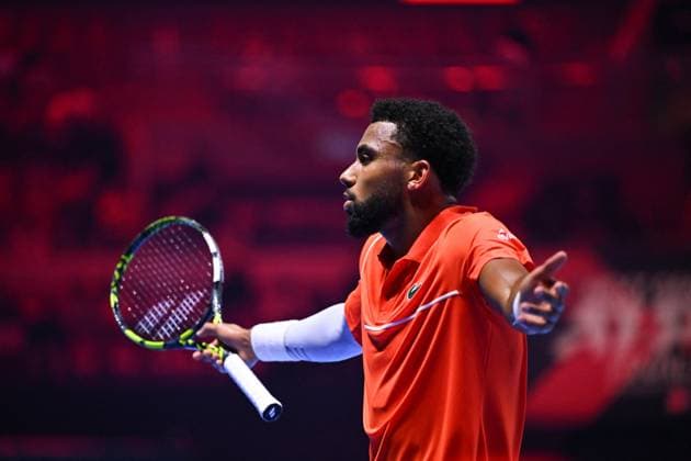 NextGen ATP, Tennis Herren Finals Second Round - Jeddah Arthur Fils (FRA) during his second round match at the 2024 NextGen ATP Finals in Jeddah, Saudi Arabia on December 19, 2024. Photo by Corinne Dubreuil ABACAPRESS.COM Jeddah  Copyright: xDubreuilxCorinne ABACAx