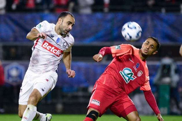 FOOTBALL : Rouen vs Lille - Coupe de France - 20 12 2024 Ismaily Goncalves ( 6 - Lille ) during the French Cup match between FC Rouen and Lille OSC at Stade Robert Diochon on December 20, 2024 in Rouen, France. ( Photo by Dante Badano PsnewZ ) - RouenFrance  Copyright: xDantexBadanox