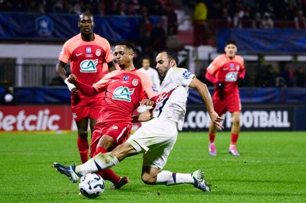 FOOTBALL : Rouen vs Lille - Coupe de France - 20 12 2024 Ismaily Goncalves ( 6 - Lille ) during the French Cup match between FC Rouen and Lille OSC at Stade Robert Diochon on December 20, 2024 in Rouen, France. ( Photo by Dante Badano PsnewZ ) - RouenFrance  Copyright: xDantexBadanox