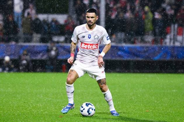 FOOTBALL : Rouen vs Lille - Coupe de France - 20 12 2024 Remy CABELLA ( 10 - Lille ) during the French Cup match between FC Rouen and Lille OSC at Stade Robert Diochon on December 20, 2024 in Rouen, France. ( Photo by Dante Badano PsnewZ ) - RouenFrance  Copyright: xDantexBadanox