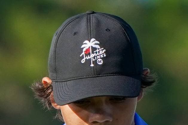 December 20, 2024, Orlando, Florida, USA: Charlie Woods wears a Jupiter Links cap at the PNC Championship Pro-Am at the Ritz-Carlton Golf Club. Jupter Links is one of six clubs competing in TGL presented by SoFi. TGL is the new tech-infused golf league backed by Tiger Woods and Rory McIlroy beginning January 2025. Orlando USA - ZUMAw109 20241220_fap_w109_027 Copyright: xDebbyxWongx