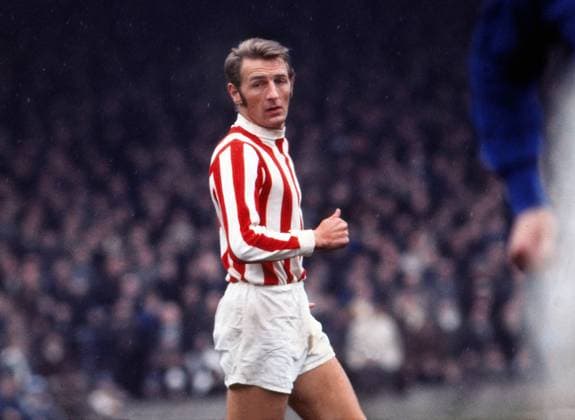 Football = 1969 - 1970 Ipswich Town v Stoke City 07 03 1970 George Eastham (Stoke City) 