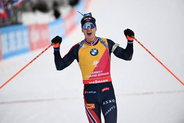 Bilder des Jahres 2024, Sport 12 Dezember Sport Themen der Woche KW51 Sport Bilder des Tages Coupe du monde Biathlon, Grand-Bornand, 21 décembre 2024. PHOTOPQR LE PROGRES Philippe TRIAS - 21 12 2024 - Coupe du monde Biathlon, Grand-Bornand, 21 décembre 2024. -Coupe du monde de Biathlon au Grand-Bornand. Poursuite Homme 12,5km. Victoire de Johannes Boe. Biathlon World Cup in Le Grand Bornand, southeastern France, on December 21, 2024. *** Local Caption *** Haute-Savoie Rhône-Alpes France  Copyright: xPHOTOPQR LExPROGRES MAXPPPxPhilippexTRIASx 20241221LPL9660 20241221LPL9660