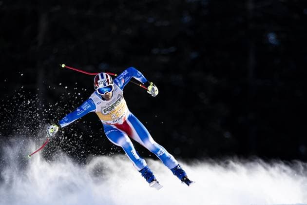 Sport Themen der Woche KW51 Sport Bilder des Tages Foto IPP Gabriele Facciotti Pentaphoto Val Gardena 21 12 2024 Coppa del Mondo di Sci Alpino 2024-2025 Discesa Libera Maschile nella foto Adrien Theaux (FRA) italy ITALY  Copyright: xR4924_italyphotopressx