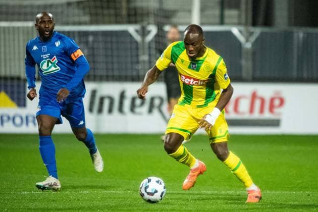 FOOTBALL : Drancy vs FC Nantes - Coupe de France - 32e de Finale - 21 12 2024 Ignatius Ganago (FC NANTES) Saint OuenFrance  Copyright: xBaptistexAutissierx