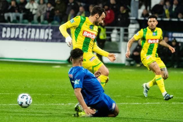 FOOTBALL : Drancy vs FC Nantes - Coupe de France - 32e de Finale - 21 12 2024 Pedro Chirivella (FC NANTES) Saint OuenFrance  Copyright: xBaptistexAutissierx