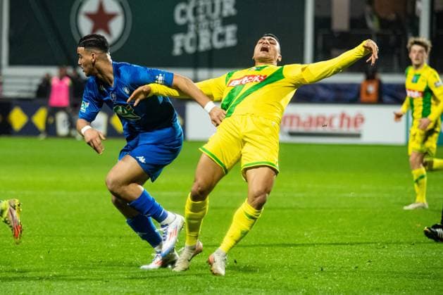 FOOTBALL : Drancy vs FC Nantes - Coupe de France - 32e de Finale - 21 12 2024 Mohamed (FC NANTES) Saint OuenFrance  Copyright: xBaptistexAutissierx