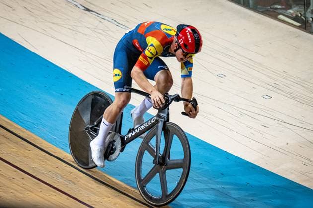 TEUTENBERG Tim Torn: DM Omnium 2024 - Frankfurt Oder TEUTENBERG Tim Torn ( GER ) Lidl-Trek Development-Team Querformat - quer - horizontal - Landscape - Event Veranstaltung: DM Omnium 2024 - Deutsche Meisterschaft - Category Kategorie: Cycling - Track cycling, Rad, Radsport, Bahnrad, Bahn National Championship Omnium - Elite Men - Location Ort: Europe Germany - Brandenburg - Märkisch Oderland - Frankfurt Oder - Oderlandhalle - Discipline: Omnium - Distance: ... m - Date Datum: 21.12.2024 Saturday Day 2 -