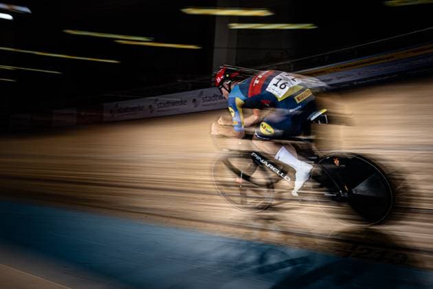 TEUTENBERG Tim Torn: DM Omnium 2024 - Frankfurt Oder TEUTENBERG Tim Torn ( GER ) Lidl-Trek Development-Team Querformat - quer - horizontal - Landscape - Event Veranstaltung: DM Omnium 2024 - Deutsche Meisterschaft - Category Kategorie: Cycling - Track cycling, Rad, Radsport, Bahnrad, Bahn National Championship Omnium - Elite Men - Location Ort: Europe Germany - Brandenburg - Märkisch Oderland - Frankfurt Oder - Oderlandhalle - Discipline: Omnium - Distance: ... m - Date Datum: 21.12.2024 Saturday Day 2 -