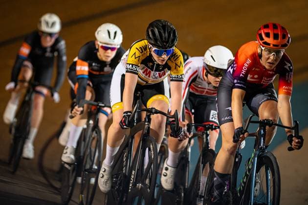 KÄMPFERT Isabel: DM Omnium 2024 - Frankfurt Oder KÄMPFERT Isabel ( GER ) 1. RV Stuttgardia Stuttgart 1886 Querformat - quer - horizontal - Landscape - Event Veranstaltung: DM Omnium 2024 - Deutsche Meisterschaft - Category Kategorie: Cycling - Track cycling, Rad, Radsport, Bahnrad, Bahn National Championship Omnium - Elite Women - Location Ort: Europe Germany - Brandenburg - Märkisch Oderland - Frankfurt Oder - Oderlandhalle - Discipline: Omnium - Distance: ... m - Date Datum: 21.12.2024 Saturday Day 2 -