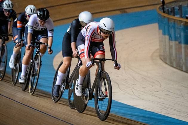 BRÄUTIGAM Messana: DM Omnium 2024 - Frankfurt Oder BRÄUTIGAM Messana ( GER ) RSV Rheinzabern Querformat - quer - horizontal - Landscape - Event Veranstaltung: DM Omnium 2024 - Deutsche Meisterschaft - Category Kategorie: Cycling - Track cycling, Rad, Radsport, Bahnrad, Bahn National Championship Omnium - Elite Women - Location Ort: Europe Germany - Brandenburg - Märkisch Oderland - Frankfurt Oder - Oderlandhalle - Discipline: Omnium - Distance: ... m - Date Datum: 21.12.2024 Saturday Day 2 -