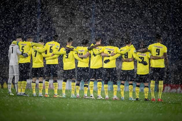 FOOTBALL : Sochaux vs Clermont Foot 63. Coupe de France - Stade Auguste Bonal 22 12 2024 Sochaux Team  Copyright: xElyxandroxCEGARRAx