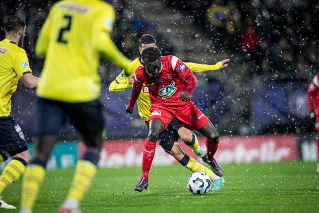 FOOTBALL : Sochaux vs Clermont Foot 63. Coupe de France - Stade Auguste Bonal 22 12 2024 BASSOUAMINA MONS 10  Copyright: xElyxandroxCEGARRAx