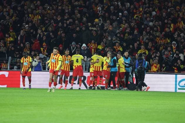 FOOTBALL : RC Lens vs Paris Saint-Germain - Coupe de France 32e de finale - 22 12 2024 But du RC Lens lors du match RC Lens - Paris Saint-Germain, Coupe de France 32e de finale, stade Bollaert-Delelis, le 22 dÃ cembre 2024  Copyright: xLaurentxSANSONx xPsnewZx